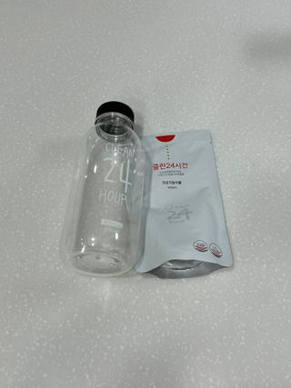 클린24시간 1BOX(5포) + 전용보틀(500ml) — 5점을 준 리뷰어가 2022년 12월 올린 사용 사진
