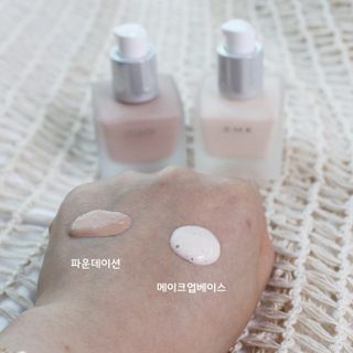 [RMK] 메이크업 베이스 + 리퀴드 파운데이션 — 5점을 준 리뷰어가 2021년 3월 올린 사용 사진