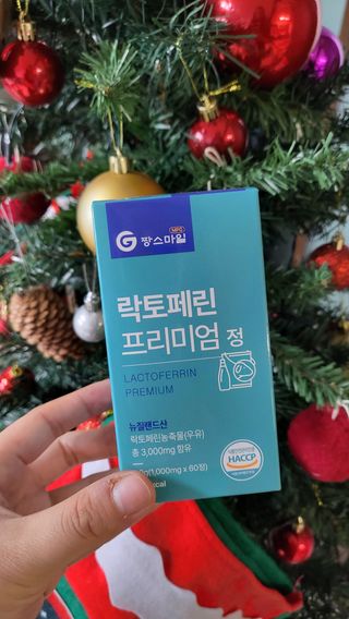 짱스마일 락토페린 프리미엄 정 1000ml x 60정 — 5점을 준 리뷰어가 2022년 12월 올린 사용 사진