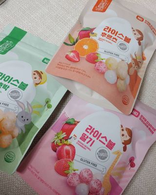 아비삭라이스볼 3종 /딸기,후르츠,단호박 — 5점을 준 리뷰어가 2021년 4월 올린 사용 사진
