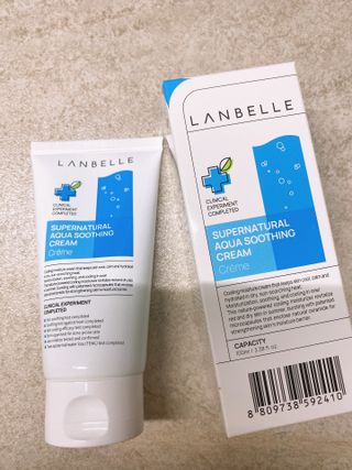 랑벨 수퍼내츄럴 아쿠아 수딩 크림 100ml — 5점을 준 리뷰어가 2022년 6월 올린 사용 사진