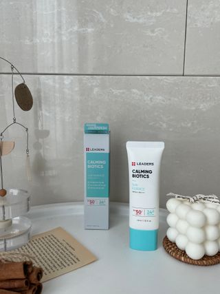 리더스코스메틱 리더스 카밍 바이오틱스 선 에센스 SPF 50+ PA++++ — 5점을 준 리뷰어가 2022년 7월 올린 사용 사진