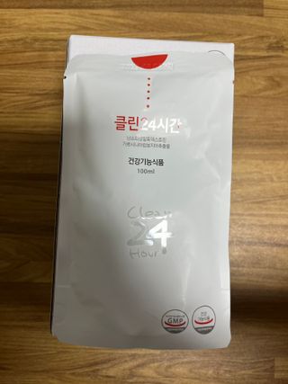 클린24시간 1BOX(5포) + 전용보틀(500ml) — 3점을 준 리뷰어가 2023년 7월 올린 사용 사진