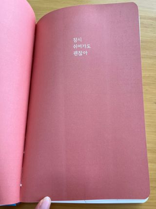 리훈 2023년 하고싶은말다이어리 (세로/정사각 중 택 1, 베이지/블루 중 택 1) — 5점을 준 리뷰어가 2023년 2월 올린 사용 사진