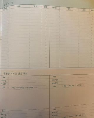 리훈 쉬운 오늘쓰임 가계부 + 다정한마테 요일/날짜 6mm — 5점을 준 리뷰어가 2022년 2월 올린 사용 사진