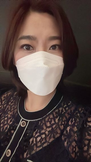 [심폐소생소] KF94 오늘의 마스크 대형 — 5점을 준 리뷰어가 2021년 10월 올린 사용 사진