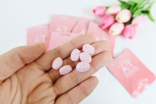 입 냄새 완화에 도움을 주는 에티켓 캔디 복숭아맛 앳캔디 — 5점을 준 리뷰어가 2021년 1월 올린 사용 사진