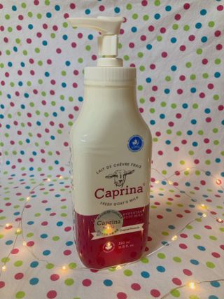 카프리나 산양밀크 모이스춰라이징 바디로션 350ml(오리지널향) — 5점을 준 리뷰어가 2023년 4월 올린 사용 사진