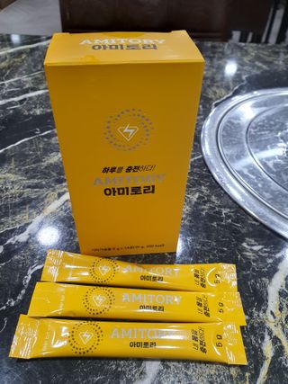 주식회사 씨크릿비에프랩 마시는 아미노산 아미토리 열대과일맛 14포 [1포, 5g / 보틀증정] — 5점을 준 리뷰어가 2022년 12월 올린 사용 사진