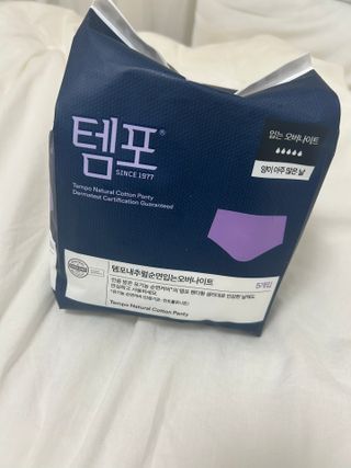 N[템포 ] 패드 내추럴 순면 입는 오버나이트 5P * 2개 — 5점을 준 리뷰어가 2024년 1월 올린 사용 사진