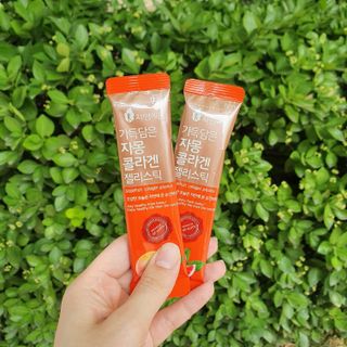 자연에온 핑크 자몽 착즙 100mL 10개입 1BOX +가 득담은 자몽 콜라겐 젤리스틱 1BOX — 5점을 준 리뷰어가 2021년 6월 올린 사용 사진