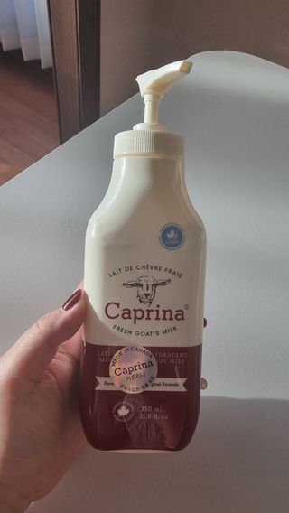 카프리나 프레쉬 산양밀크 모이스춰라이징 바디로션 350ml(오리지널향) — 5점을 준 리뷰어가 2022년 12월 올린 사용 사진