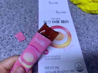 [인디닥터] 면역 생생 핑크 이뮨 젤리 — 5점을 준 리뷰어가 2022년 6월 올린 사용 사진