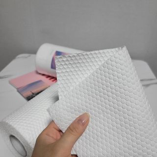 부직포나라 중금속유해물질ZERO 뜯어쓰는 주방 일회용수세미 60매 2매 — 3점을 준 리뷰어가 2022년 11월 올린 사용 사진