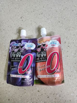 ORIHIRO 오리히로 곤약젤리 제로칼로리 130g 4종 4팩(맛별로 1팩씩) — 5점을 준 리뷰어가 2023년 1월 올린 사용 사진