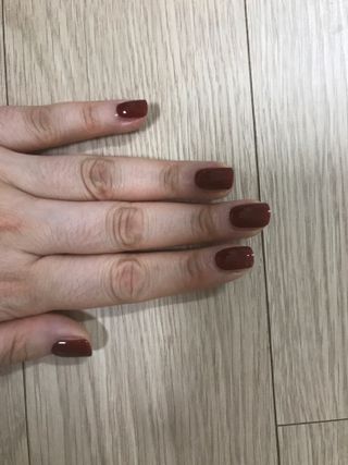 데싱디바 글레이즈 젤네일 크레이지 레드 가을 컬렉션_4종 중 택 1 — 5점을 준 리뷰어가 2021년 9월 올린 사용 사진