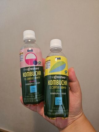더그레잇티 콤부차 [매일유업] 더그레잇티 44kcal 콤부차 300ml *12개입 (오리지널 6개+베리리치 6개) — 4점을 준 리뷰어가 2023년 7월 올린 사용 사진