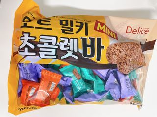 델리스 오트 밀키 초콜릿 바 — 5점을 준 리뷰어가 2022년 3월 올린 사용 사진