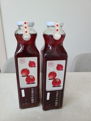 [바이윙클] 페르시아 유기농 석류 착즙주스 750ml 2병 + 선물박스 세트 — 5점을 준 리뷰어가 2022년 3월 올린 사용 사진