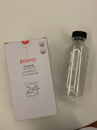 클린24시간 1BOX(5포) + 전용보틀(500ml) — 5점을 준 리뷰어가 2022년 8월 올린 사용 사진