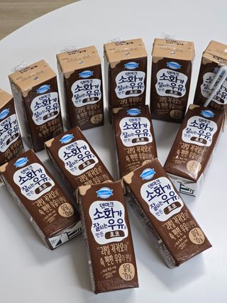 [구매평]덴마크 소화가 잘되는 우유로 만든 초코, 190ml, 24개 — 4.5점을 준 리뷰어가 2025년 2월 올린 사용 사진