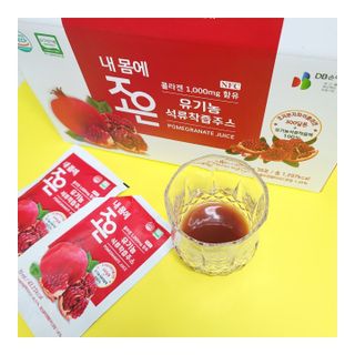 농업회사법인조은 유기농 석류 NFC 착즙주스 70ml 30포 — 5점을 준 리뷰어가 2021년 10월 올린 사용 사진