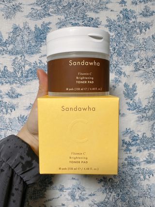 산다화 비타민씨 화이트닝 토너 패드 — 4.5점을 준 리뷰어가 2023년 11월 올린 사용 사진