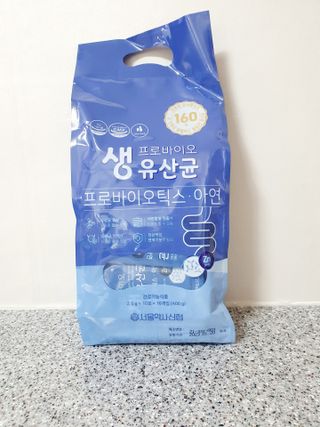 서울약사신협_프로바이오 생유산균 2.5g 160포 — 5점을 준 리뷰어가 2021년 7월 올린 사용 사진