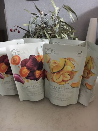 딜라이트 프로젝트 원물칩 2종 6ea(비트 믹스칩, 단호박 믹스칩) — 5점을 준 리뷰어가 2022년 4월 올린 사용 사진