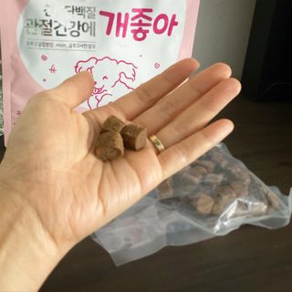 My Pet Care 천연단백질 관절건강에 개좋아 — 5점을 준 리뷰어가 2021년 1월 올린 사용 사진