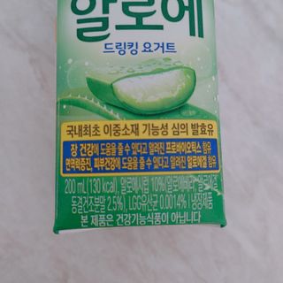 LIVE 매일바이오 알로에 드링킹 요거트 — 5점을 준 리뷰어가 2022년 4월 올린 사용 사진