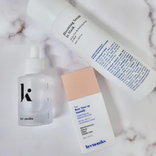 키노닉스 3종 세트 [펀더멘탈앰플 + 로지톤업선밀크 + 블루밍세럼인미스트] — 5점을 준 리뷰어가 2022년 3월 올린 사용 사진