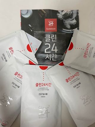 클린24시간 1BOX(5포) + 전용보틀(500ml) — 5점을 준 리뷰어가 2022년 8월 올린 사용 사진