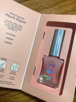 젤리핏 피치리페어 10ml 피치 컬러영양제 효과있는 손톱강화제 — 5점을 준 리뷰어가 2022년 7월 올린 사용 사진