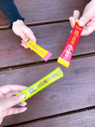 아임오 편의점 신상 타파, 바로 짜먹는 3종 _ 에너지업X2ea, 비타민업X2ea, 허니앤업X2ea — 5점을 준 리뷰어가 2021년 11월 올린 사용 사진