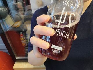 클린24시간 1BOX(5포) + 전용보틀(500ml) — 5점을 준 리뷰어가 2022년 8월 올린 사용 사진