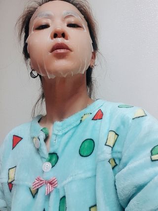 리더스코스메틱 리더스 라이트 바세린 마스크 4종 — 5점을 준 리뷰어가 2021년 4월 올린 사용 사진