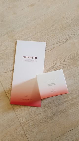 SOONWITH 바이오 수퍼 아쿠아 하이드로 젤 크림 — 5점을 준 리뷰어가 2021년 3월 올린 사용 사진