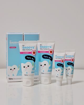 닥터데디스 안심무불소 베이비치약 60g + 여행용 미니 치약 15g — 5점을 준 리뷰어가 2022년 9월 올린 사용 사진