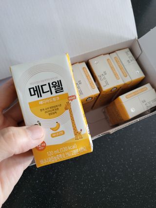메디웰 페디아드링크 미니 바나나맛 — 5점을 준 리뷰어가 2022년 8월 올린 사용 사진