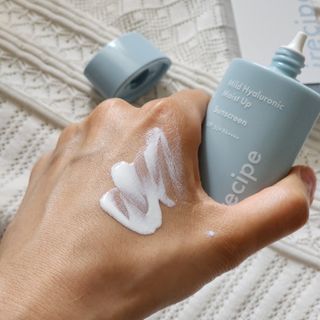 아이레시피 마일드 히알루로닉 모이스트 업 선스크린 SPF50+ PA++++ — 5점을 준 리뷰어가 2023년 6월 올린 사용 사진