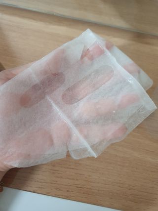 체르엠 그린 케비어 더블워터 마스크팩 5매입  2팩 — 5점을 준 리뷰어가 2021년 11월 올린 사용 사진