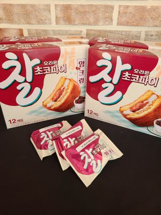 찰초코파이 앙크림 찰 초코파이 정 앙크림 — 5점을 준 리뷰어가 2020년 12월 올린 사용 사진