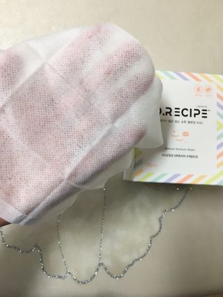 디레시피 세안이 필요없는 순한 클렌징 티슈 — 5점을 준 리뷰어가 2021년 1월 올린 사용 사진