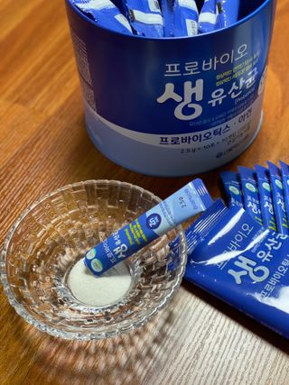 서울약사신협_프로바이오생유산균_2.5G x 100포 — 5점을 준 리뷰어가 2021년 6월 올린 사용 사진