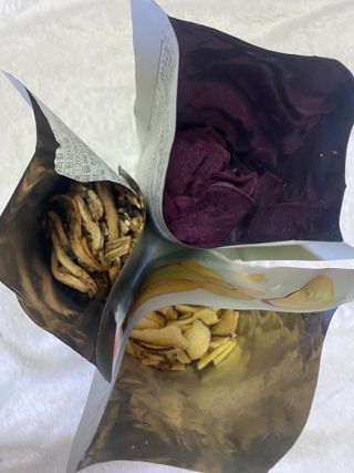 딜라이트 프로젝트 바삭한 원물칩 3종 고구마칩, 자색고구마칩, 느타리버섯칩 [총 6봉지] — 5점을 준 리뷰어가 2022년 3월 올린 사용 사진