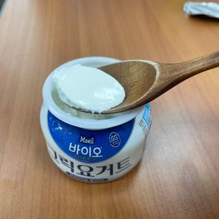 매일바이오 그릭요거트 오리지널 플레인 4개, 로스터리 커피믹스 4개 — 4점을 준 리뷰어가 2021년 12월 올린 사용 사진