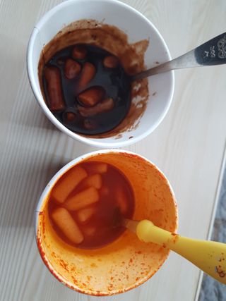 유비쿡 컵떡볶이 매운컵떡볶이2개/ 짜장컵떡볶이 2개  총 4개세트 — 4점을 준 리뷰어가 2021년 3월 올린 사용 사진