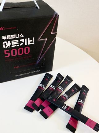 [푸름웰니스] 아르기닌 5000 (10g x 100포) — 5점을 준 리뷰어가 2022년 3월 올린 사용 사진