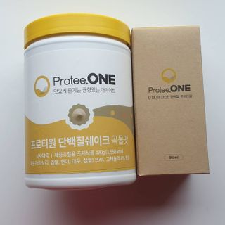 프로티원 단백질쉐이크 곡물맛 2주분 1통+보틀 — 5점을 준 리뷰어가 2021년 3월 올린 사용 사진